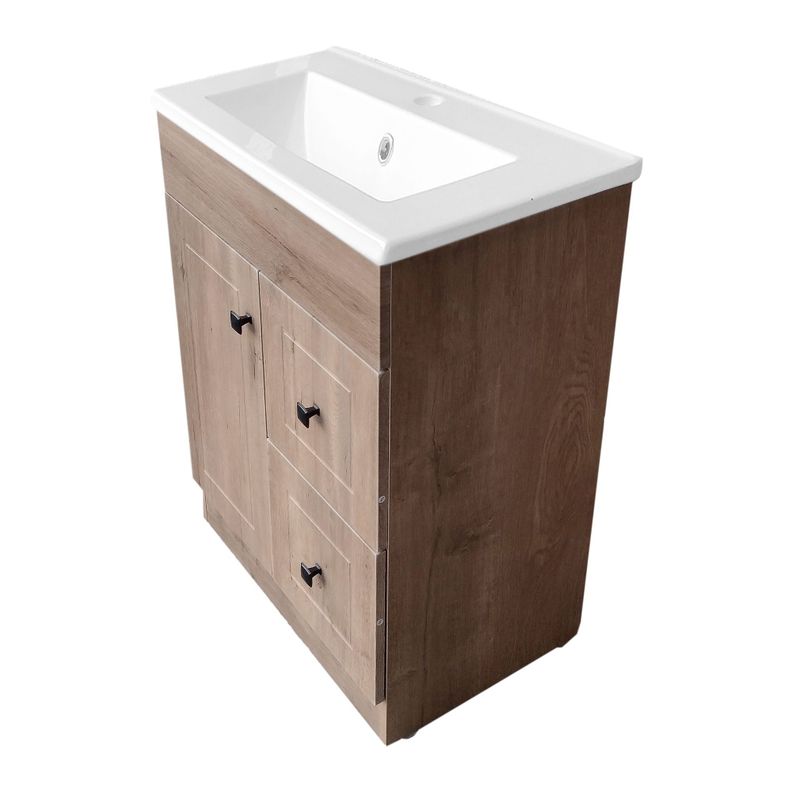 Kit Mueble Vanitorio Domsa Color Nogal BPA-60A+60C-4