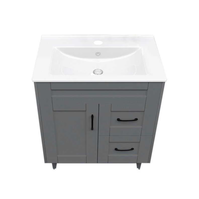 Kit Mueble Vanitorio Domsa Deluxe Gris 70SK+P-70-1