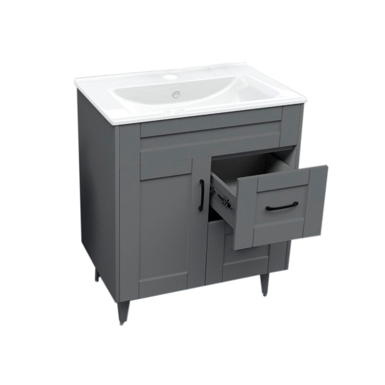 Kit Mueble Vanitorio Domsa Deluxe Gris 70SK+P-70-3