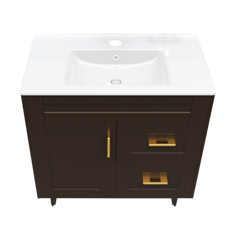 Kit Mueble Vanitorio Domsa Deluxe Café 80SK+P-80-1
