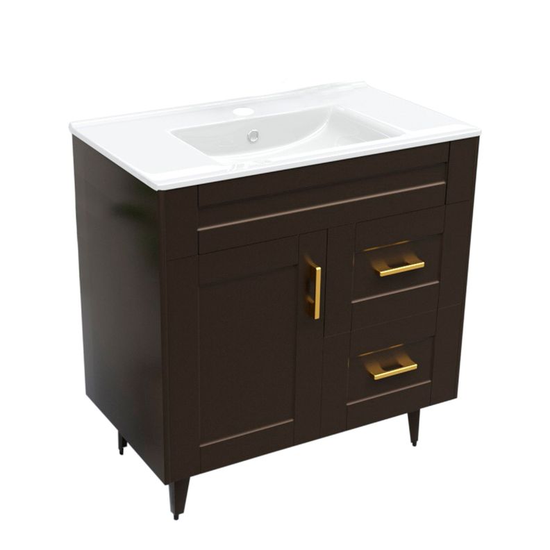 Kit Mueble Vanitorio Domsa Deluxe Café 80SK+P-80-2