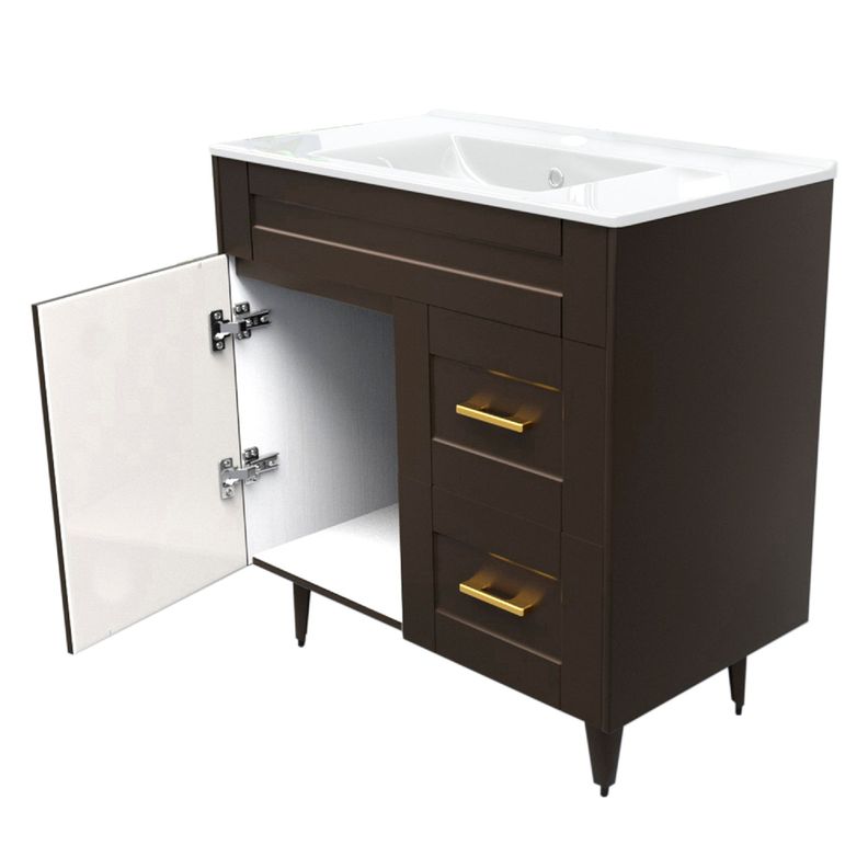 Kit Mueble Vanitorio Domsa Deluxe Café 80SK+P-80-3