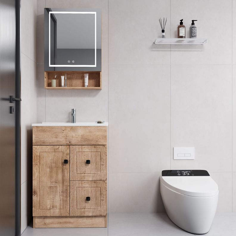 Mueble Botiquin Espejo LED Antiempañante Domsa MMR-50 Wood - 48x80x14cm-3
