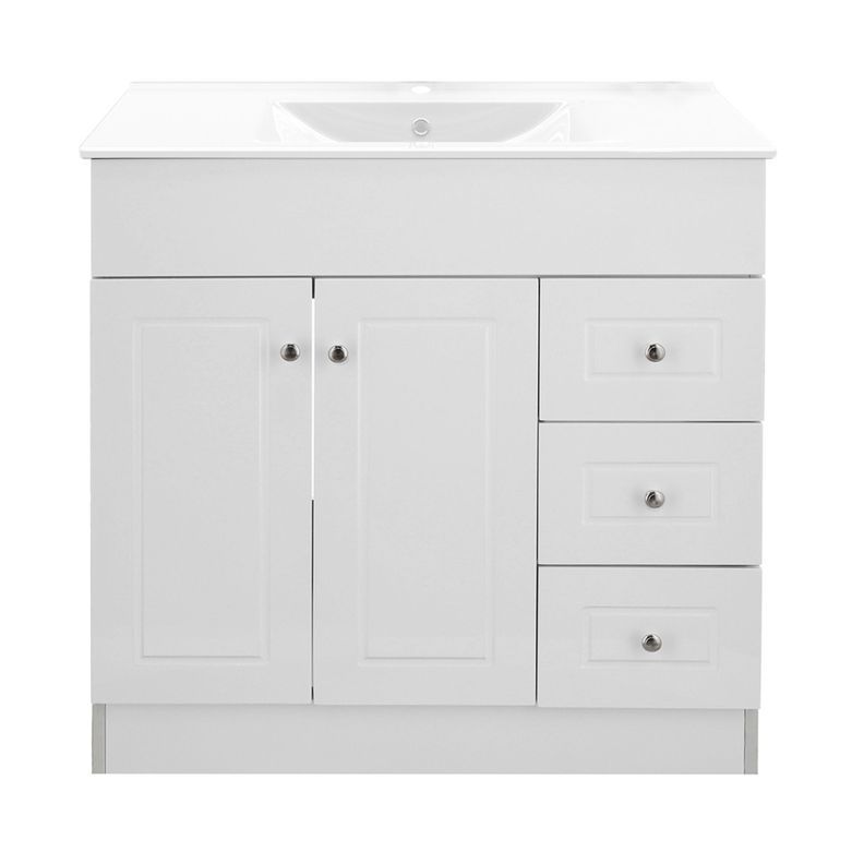 Kit Mueble Vanitorio Domsa Color Blanco B80PHD-B+P-80-0