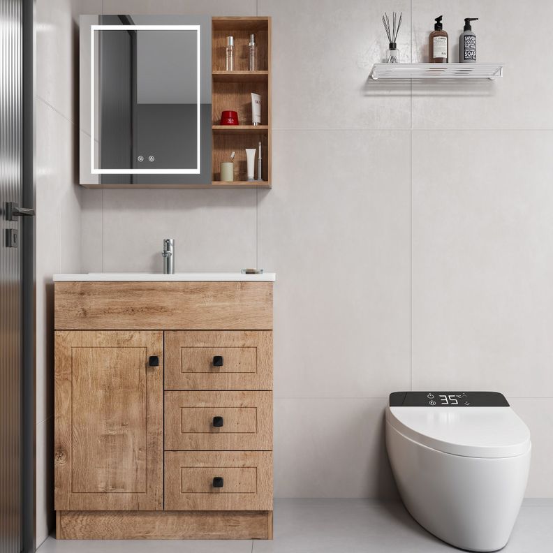 Mueble Botiquin Espejo LED Antiempañante Domsa MMR-70 Wood - 68x80x14cm-3