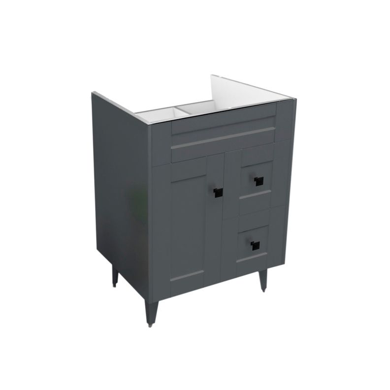 Mueble Vanitorio Domsa N60SK Gris (Sin Cubierta)-1