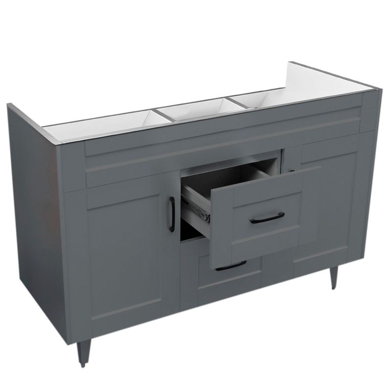 Mueble Vanitorio Domsa D120SK Gris (Sin Cubierta)-4