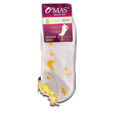 Calcetines De Mujer Corte Tobillo Con Vuelo 12 Unid-0