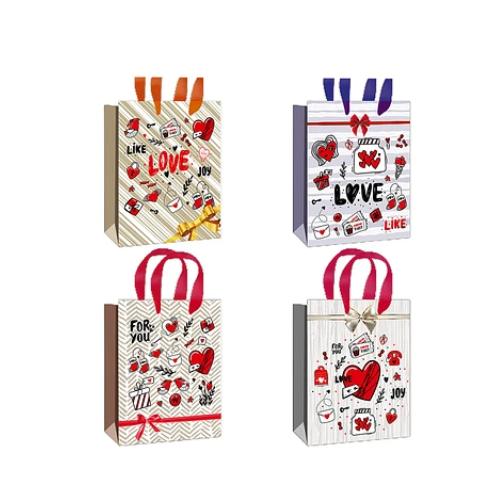 Bolsa De Regalo San Valentín 12x30x39cm