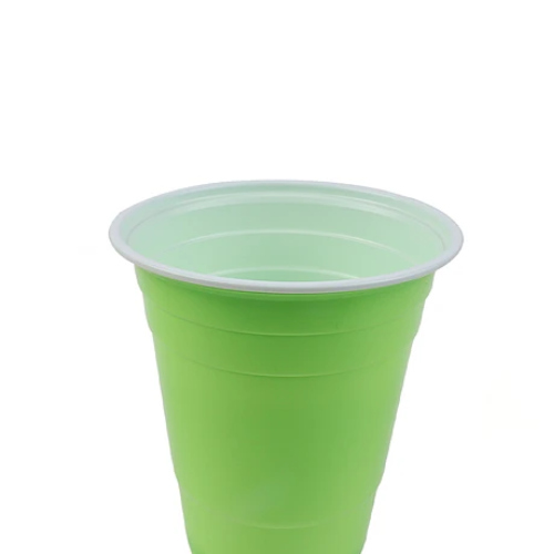 Vasos Plasticos Verde 500ml 10pcs-1