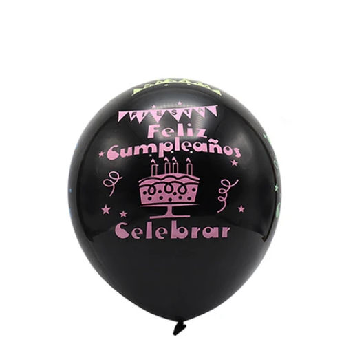 Globos De Latex Feliz Cumpleaños 6pcs 30cm-1