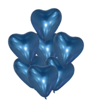GLOBOS CORAZONES 12PCS AZUL-1