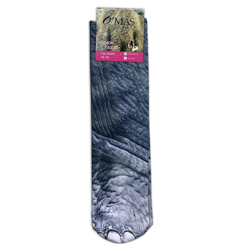 Calceta Unisex Con Diseño De Pata De Tigre 12 Unid -0