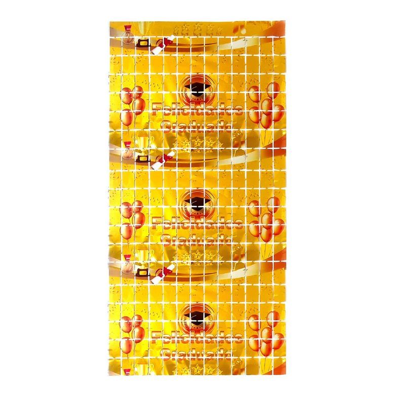 ADORNO MURAL METALICO GRADUACION DORADO 2X1 X1 UNI-0