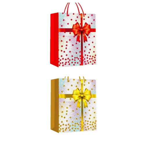 Bolsa De Regalo Lazo Liso 18X8X24Cm | 12 Unid-1