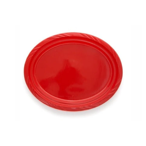 Bandeja Plástica Ovalada Rojo 5pcs