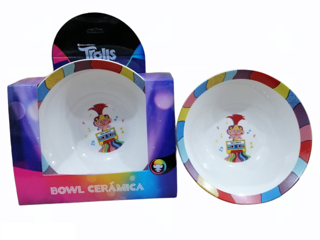 SET BOWL CERAMICA TROLLS.-0