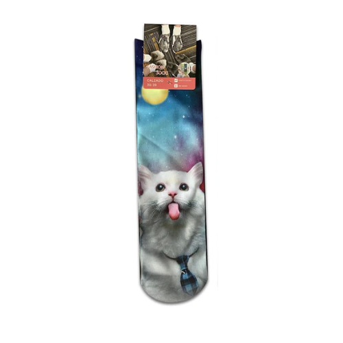 Calceta Mujer Con Estampado Perro / Gato 12 Unidades-0