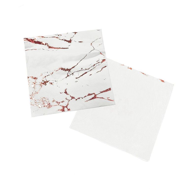 SERVILLETAS MARMOLEADA 33X33 PLATEADO X12 UNI-1