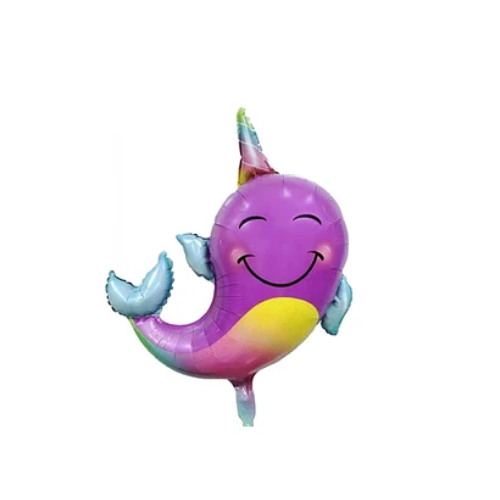 Globo Metalizado Unicornio Marino-0
