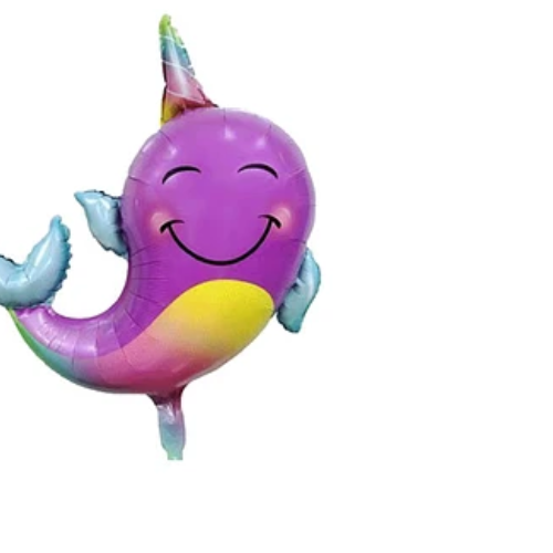 Globo Metalizado Unicornio Marino-1