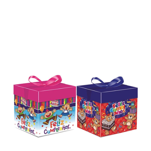 Caja De Regalo Plegable Cumpleaños 10cm Diseño Aleatorio-1