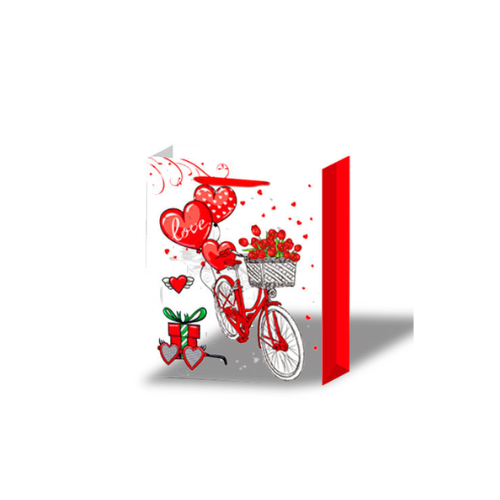 Bolsa De Regalo Fondo Rosas Surtidas 31X12X40Cm 12 Unid -0