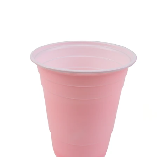 Vasos Plasticos Rosa 500ml 20pcs-1