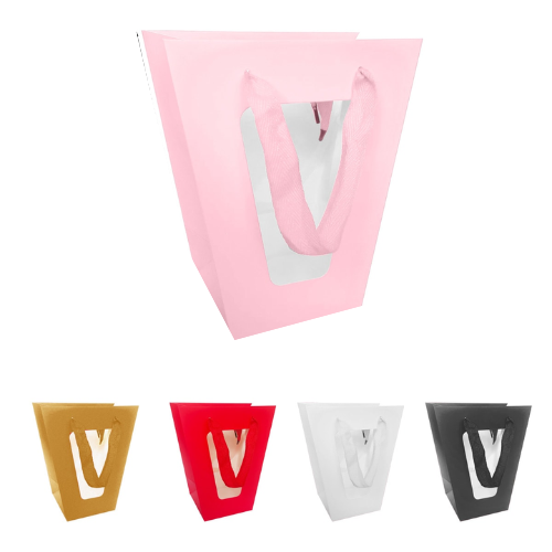Bolsa De Regalo Liso Transparente 35X28X14Cm 12 Unid -1