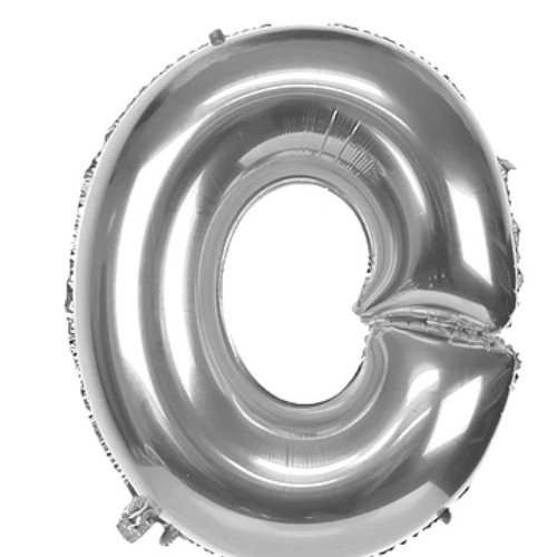 Globo Letra O Plata 40 Pulgadas-0