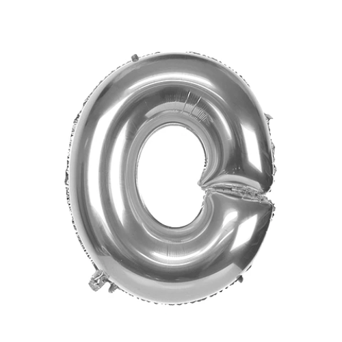 Globo Letra O Plata 40 Pulgadas-1