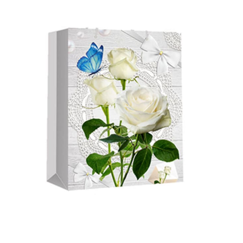 Bolsa De Regalo Rosas Surtidas 26X10X32Cm 12 Unid-0