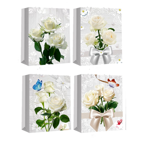 Bolsa De Regalo Rosas Surtidas 26X10X32Cm 12 Unid-1