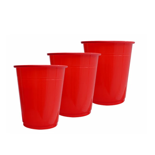 Vasos Plásticos 250ml 25pcs Rojo-0