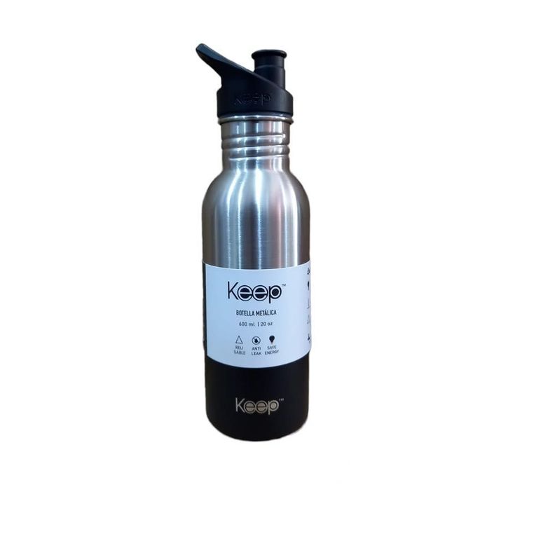DOCENA BOTELLA METALICA 600ML .-0