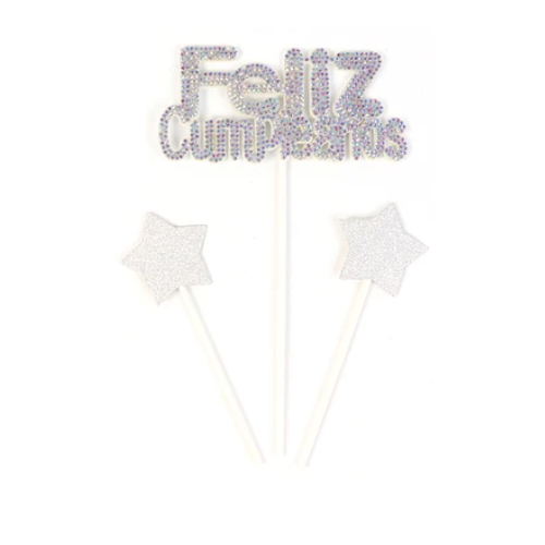 Juego De Toppers Feliz Cumpleaños 3pcs-0