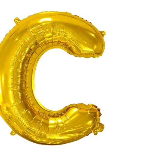 Globo Letra C Oro 16 Pulgadas-1