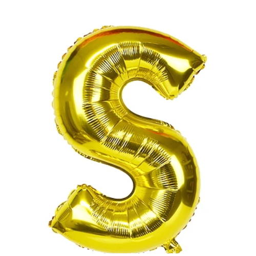 Globo Letra S Oro 16 Pulgadas-1