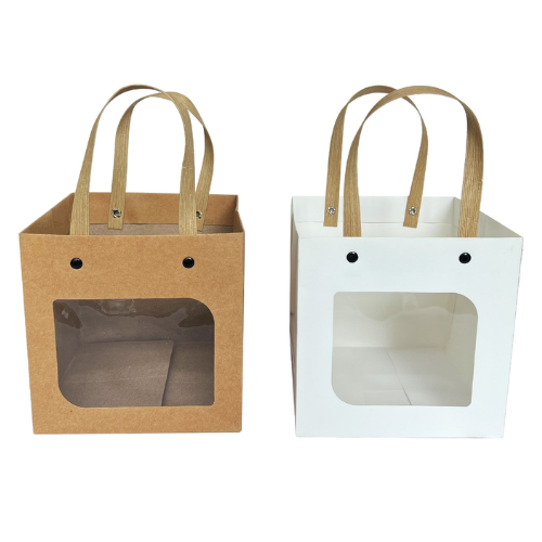 Bolsa De Regalo Color Liso Transparente 10X10X10Cm 12 Unid -1