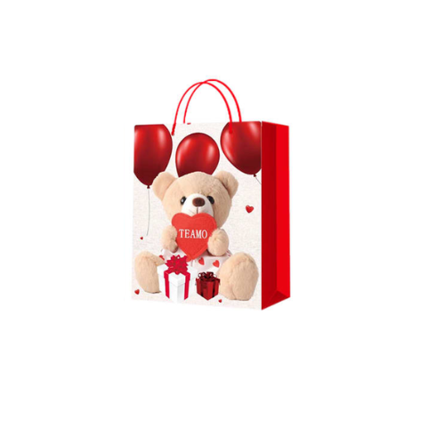 Bolsa De Regalo Oso Con Globos 31X12X40Cm | 12 Unid-0
