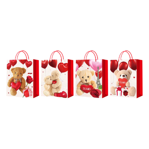Bolsa De Regalo Oso Con Globos 31X12X40Cm | 12 Unid-1