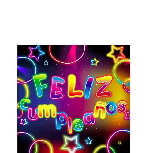 Servilletas De Papel Feliz Cumpleaños 16pcs 33x33cm-1