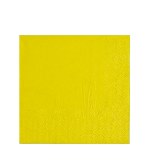 Servilletas Amarilla 20pcs 25x25cm-1