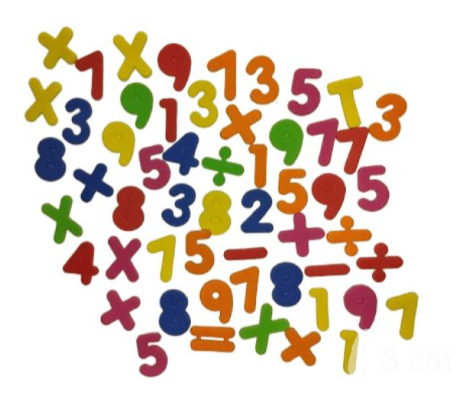 STIKERS GOMA EVA NUMEROS-1