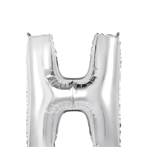 Globo Letra H Plata 40 Pulgadas-1