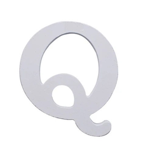 Letra De Madera Q 11cm