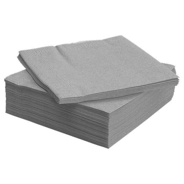 SERVILLETAS PLATEADAS 33X33 X20 UNI-0