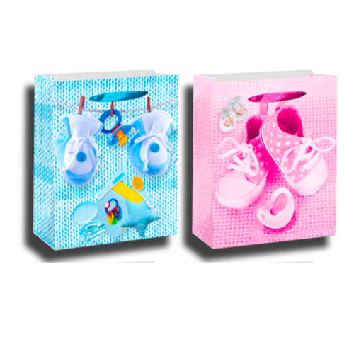 Bolsa Regalo Colores Surtido Bebe Caballo 18X24X8.5Cm 12 Uni-1