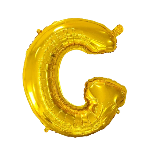 Globo Letra G Oro 16 Pulgadas-0