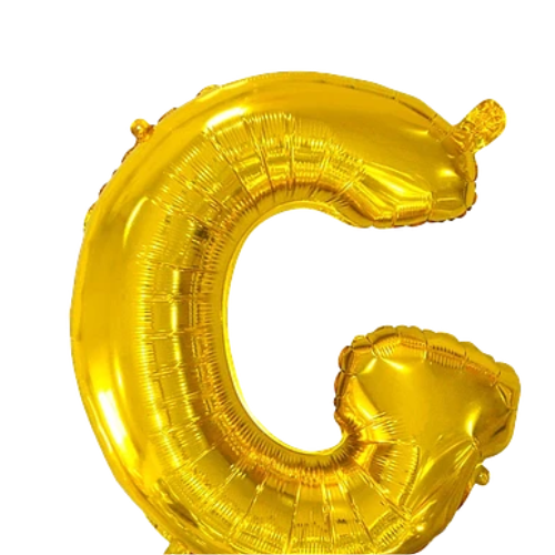 Globo Letra G Oro 16 Pulgadas-1